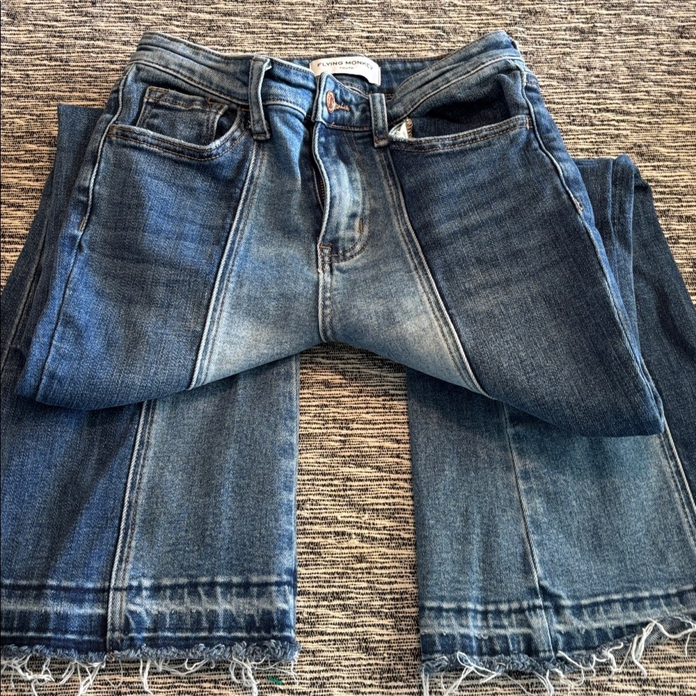 flying monkey high rise flare jeans - Picture 4 of 7